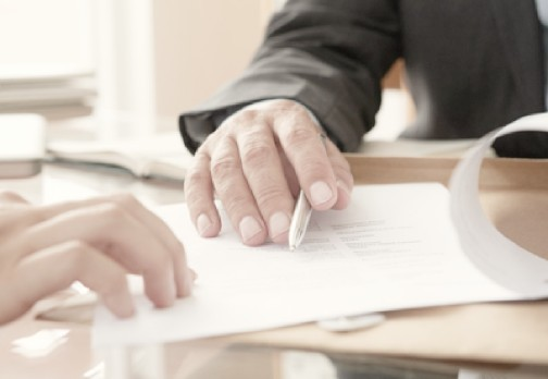 Hand signing legal documents