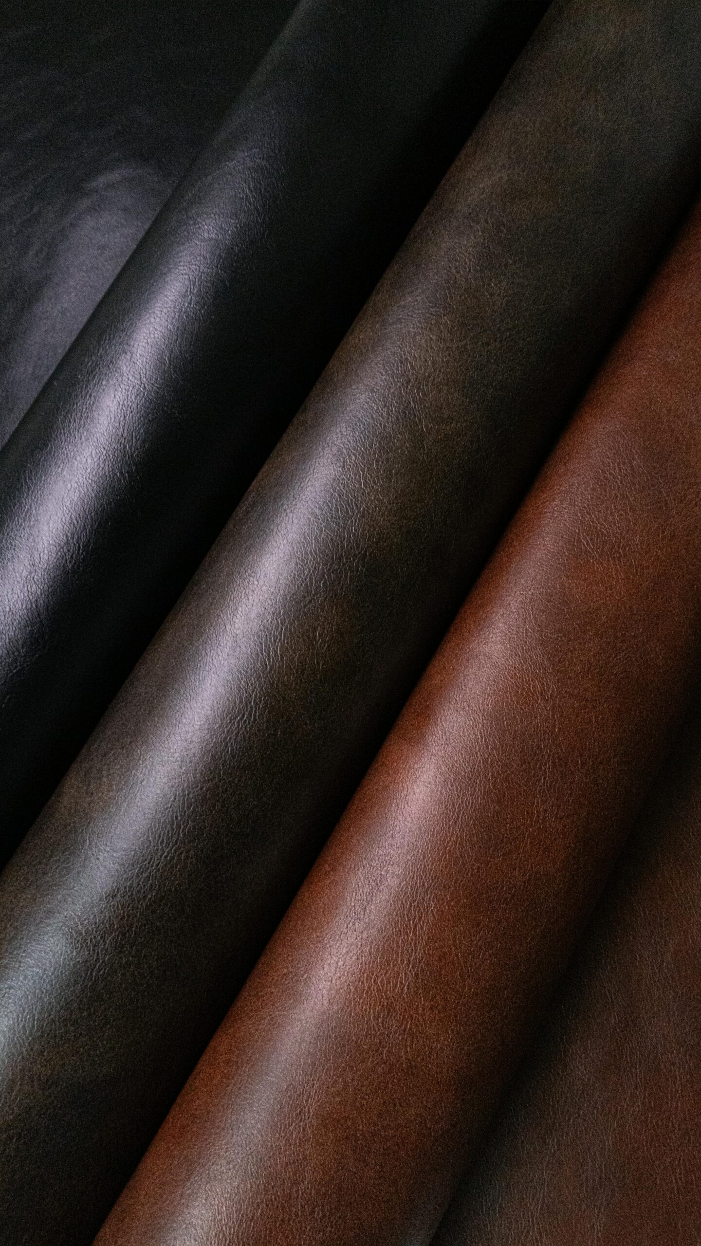 Assorted Rolls of Synthetic Leather Fabrics Photo by Edgar Martínez