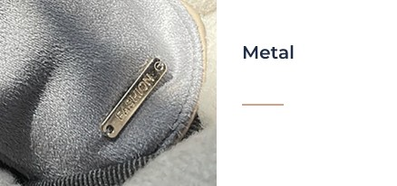 custom glove logo solution : Metal