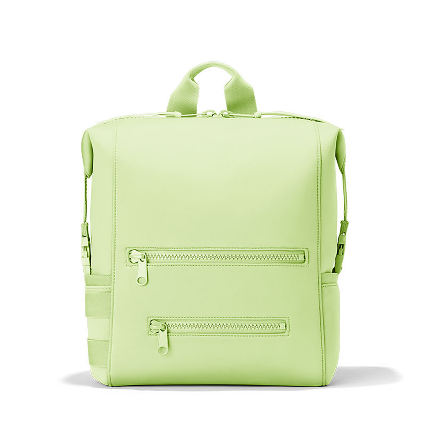 Green premium neoprene diaper bag backpack for moms ideal for daily use