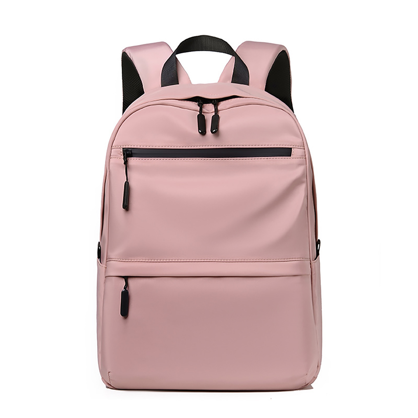 Pink urban minimalist backpack for teens with laptop compartment
